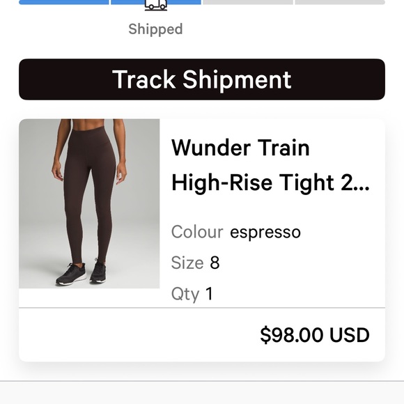 Lululemon Athletica Chocolate Brown Leggings - Picture 3 of 4